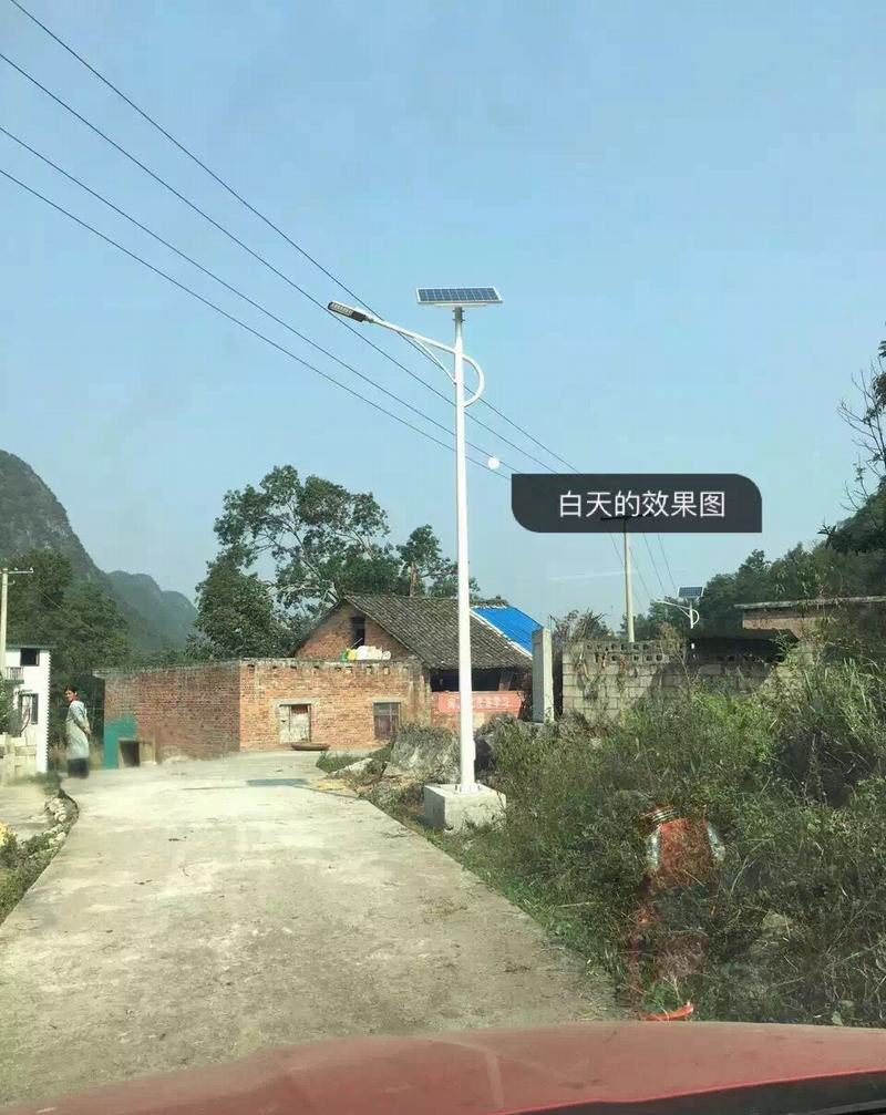 贵州都匀新农村建设太阳能路灯安装案例